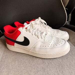 Nike Court Vision Low 'White University Red' Men's Shoes DH0851-100